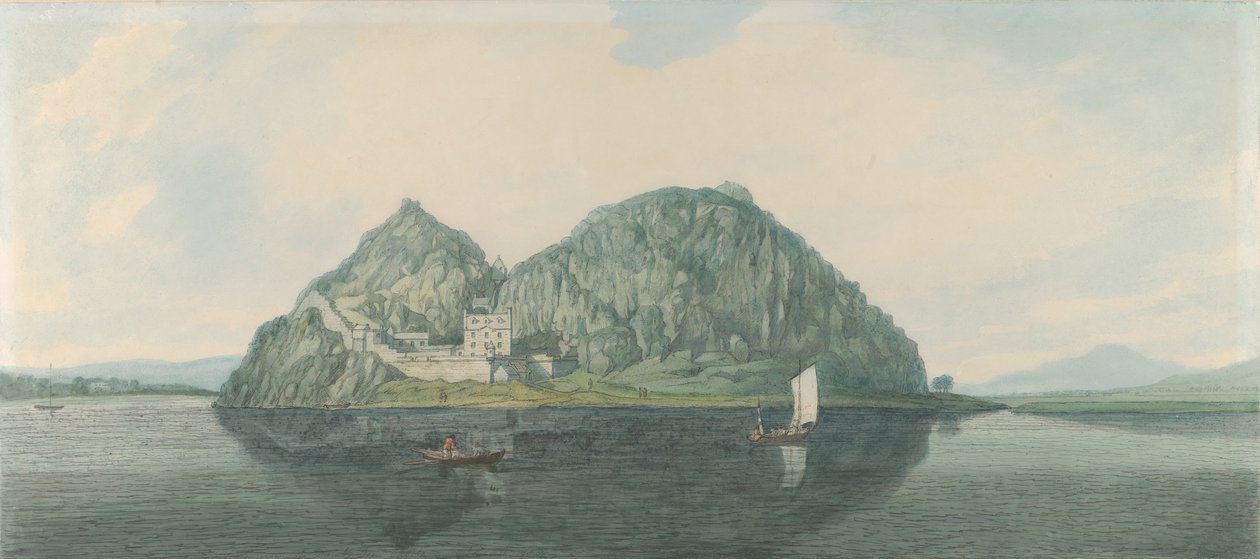 Rocher de Dumbarton vu du sud, 1788 - Joseph Farington