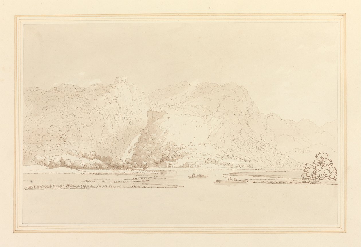 Cottage de Lodore, rochers et chute d