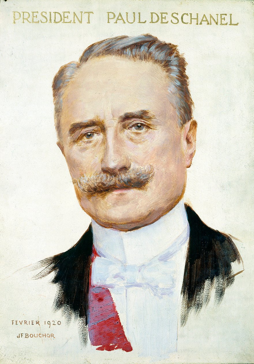 Portrait de Paul Deschanel (1855-1922), Président de la République. Illustration de Joseph Felix Bouchor (1853-1937), février 1920. Paris. Musée Carnavalet - Joseph Felix Bouchor