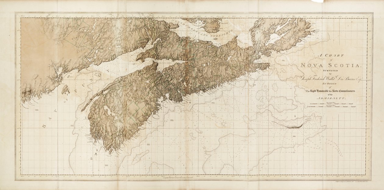 Carte de la Nouvelle-Écosse - Joseph Frederick Wallet DesBarres