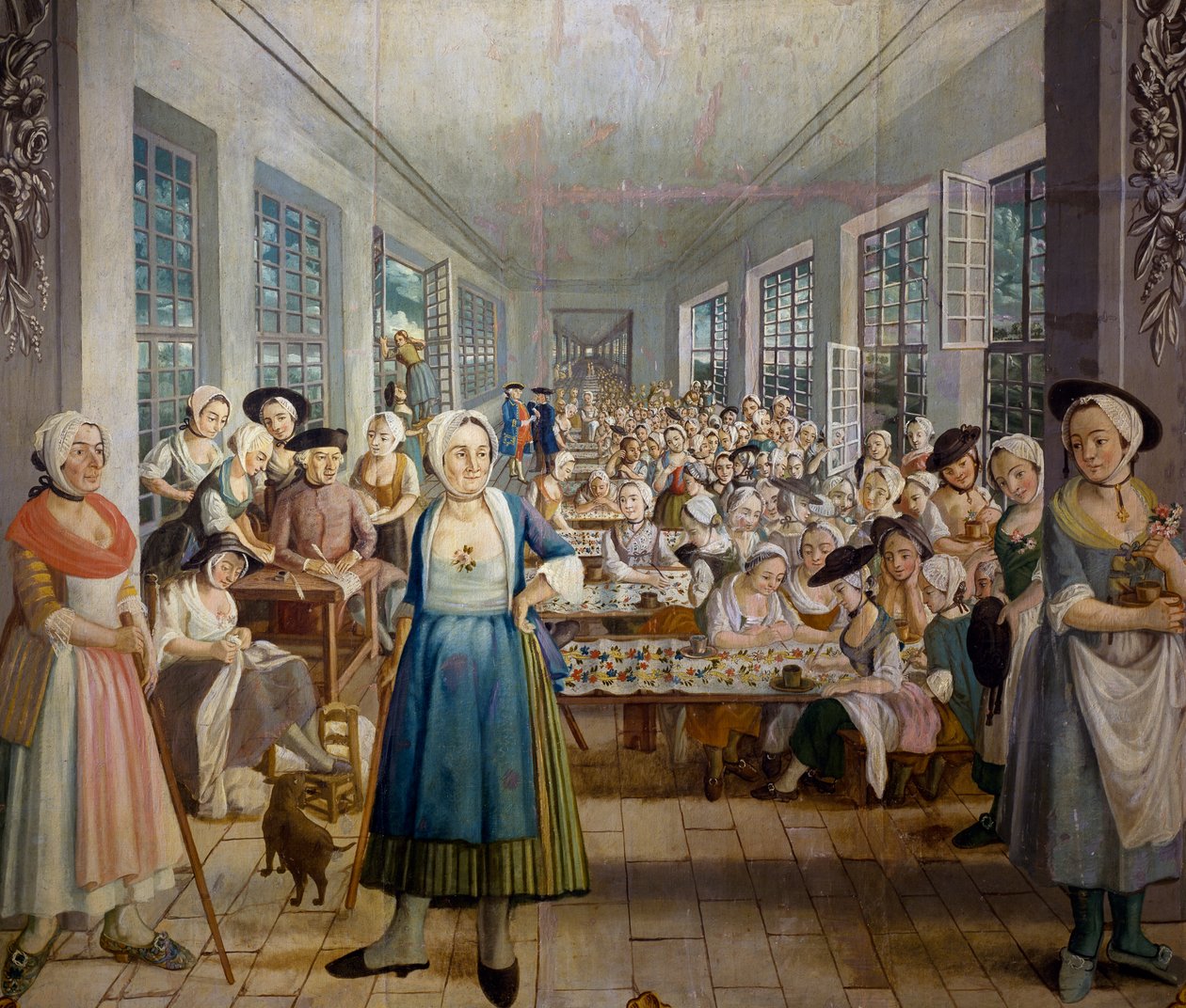 Usine textile des frères Wetter à Orange, Provence en 1764, département d