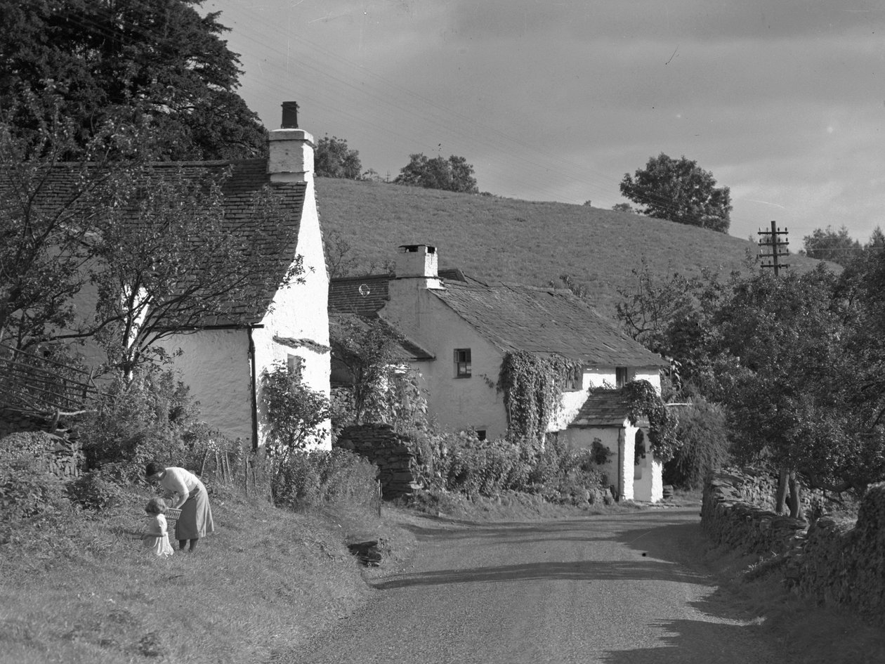 Route de la vallée de la Lyth vers le sud avec les cottages de Winster - Joseph Hardman