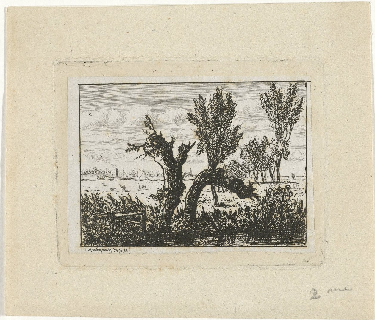 Paysage avec saules têtards (Paysage à Oosterbeek) - Joseph Hartogensis