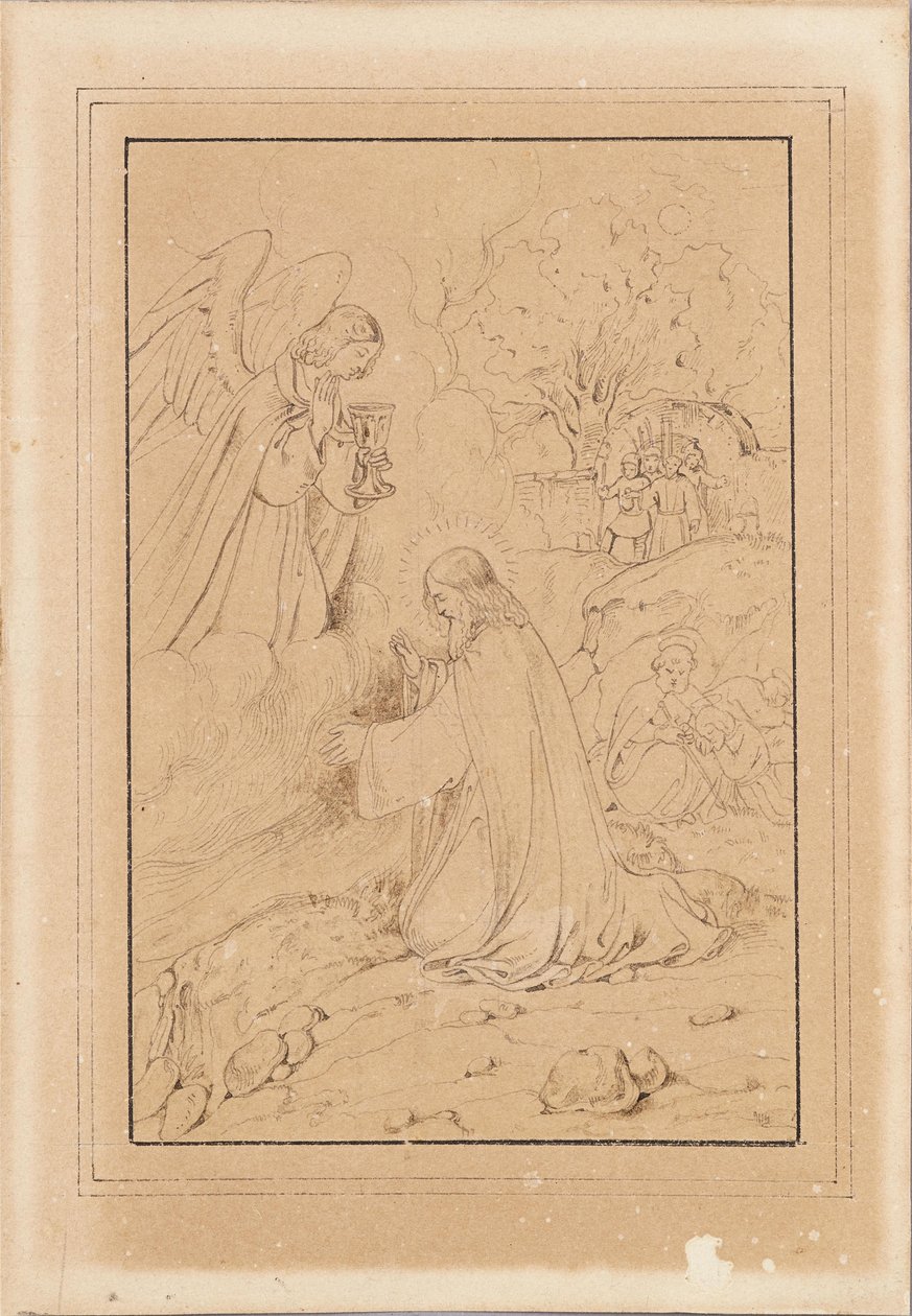 Le Christ au mont des Oliviers - Joseph Hasslwander