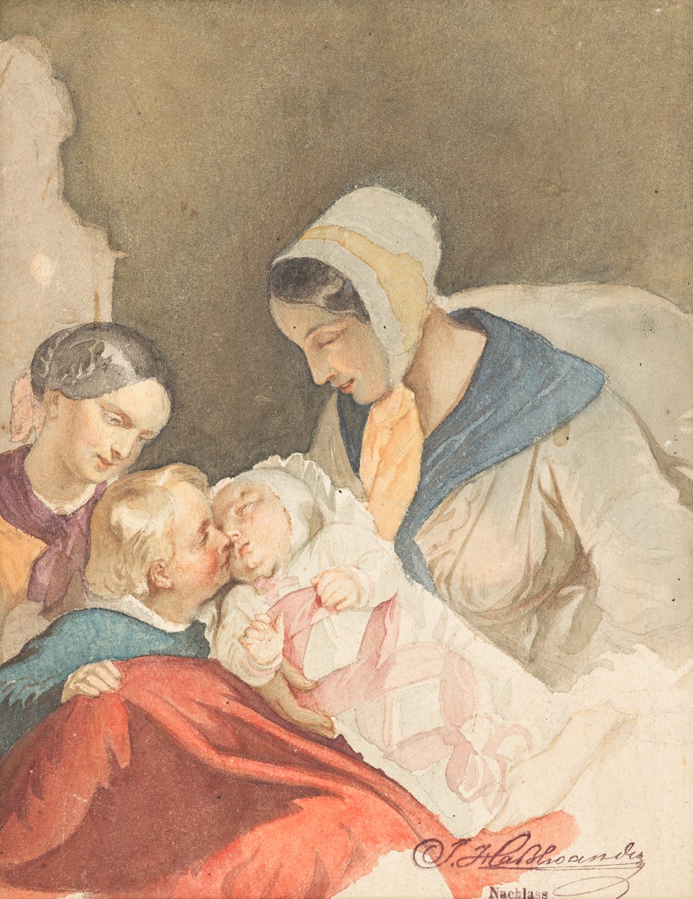 Bonheur maternel - Joseph Hasslwander