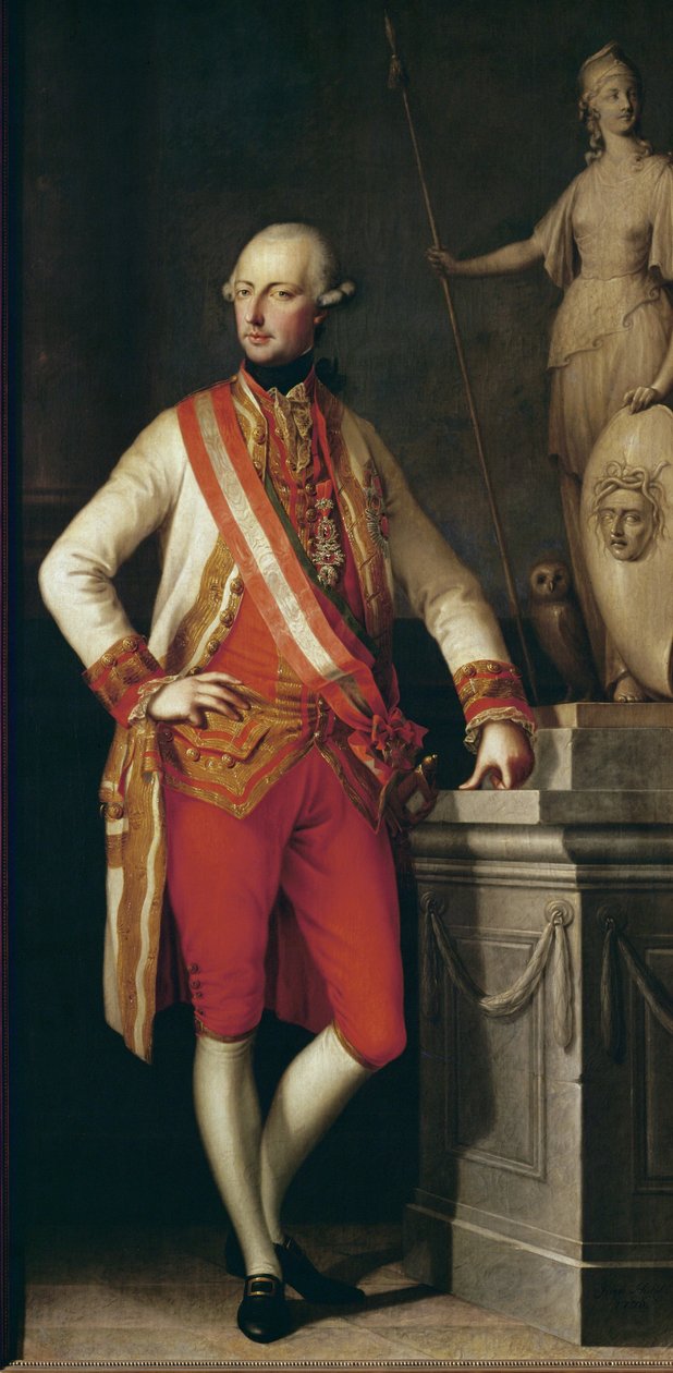 Joseph II, empereur du Saint-Empire romain germanique (peinture sur toile) - Joseph Hickel