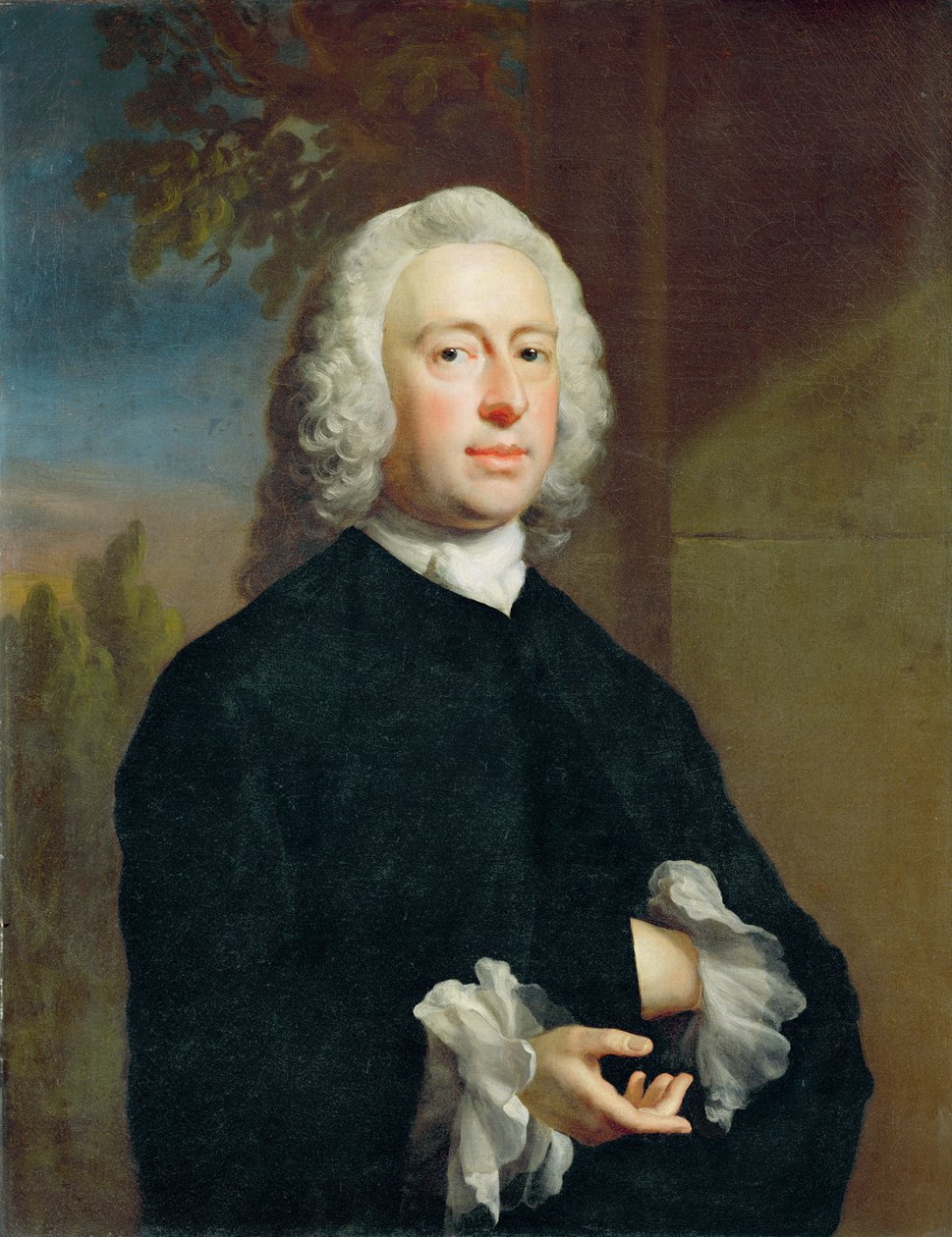 Un homme inconnu en noir, 1735 - Joseph Highmore