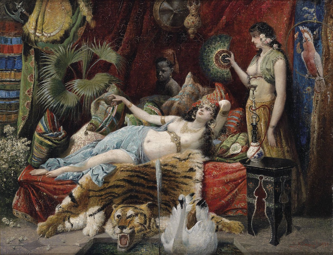 Heure de loisir dans le harem - Joseph Himmel