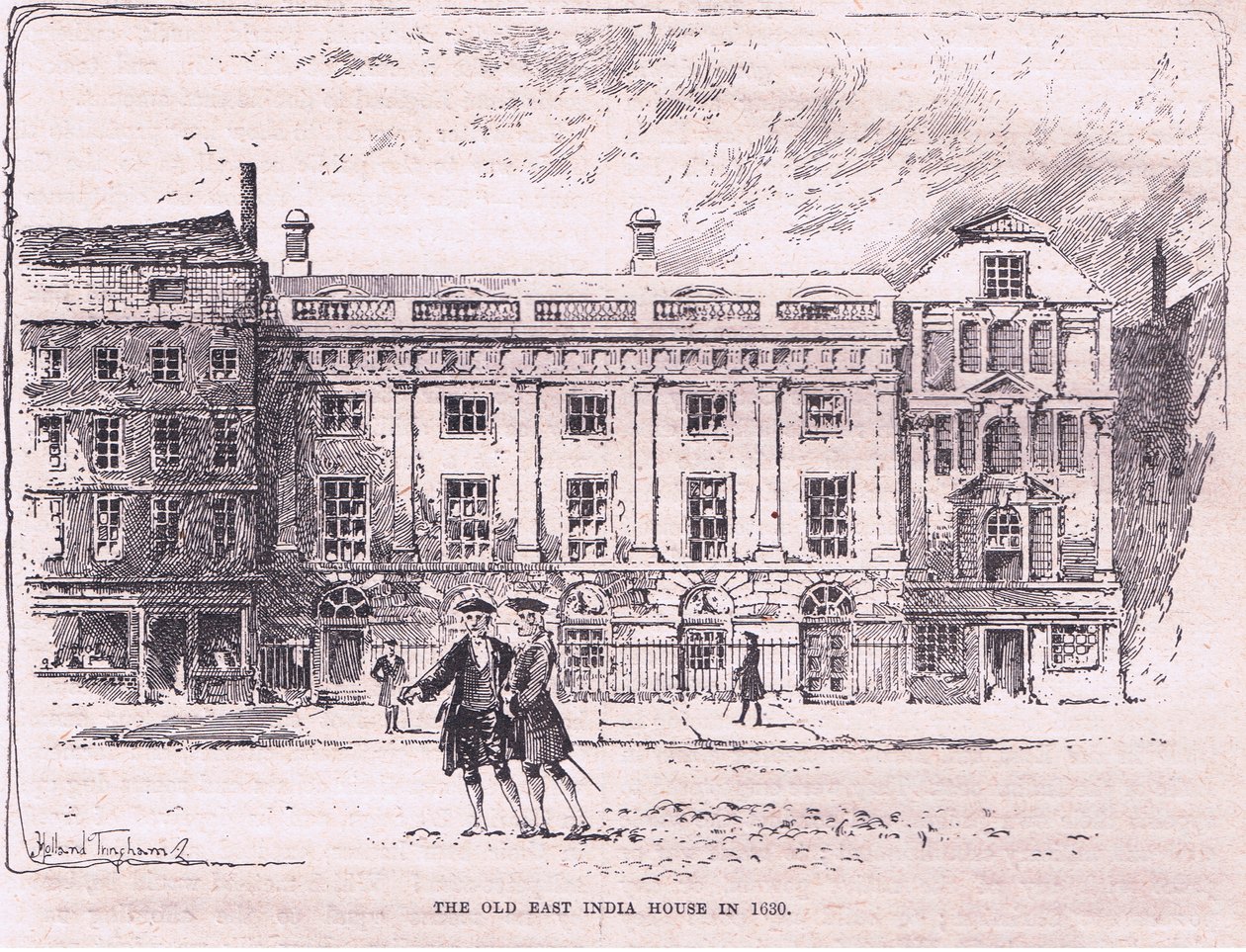 La vieille Maison des Indes Orientales AD 1630 - Joseph Holland Tringham
