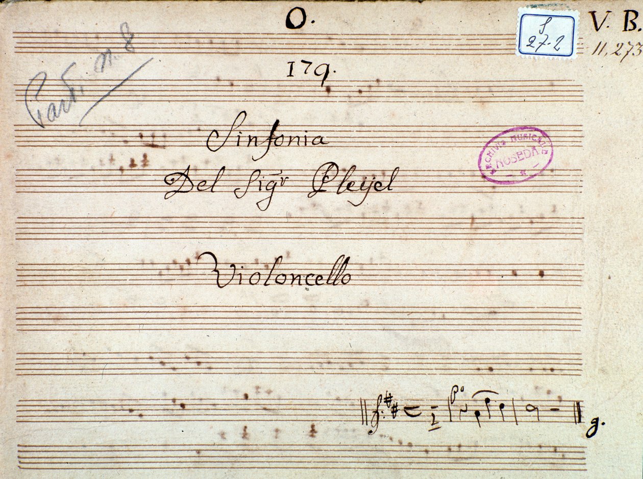 Première page de la partition d