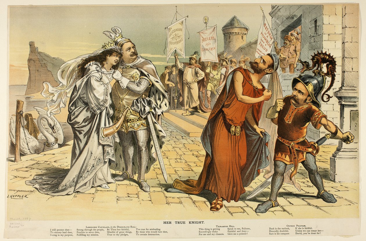 Son vrai chevalier, de Puck - Joseph Keppler