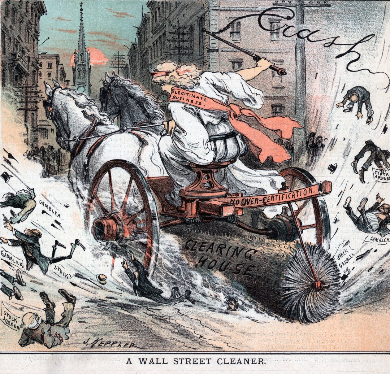 Nettoyeur de Wall Street par Joseph Ferdinand Keppler - Joseph Keppler