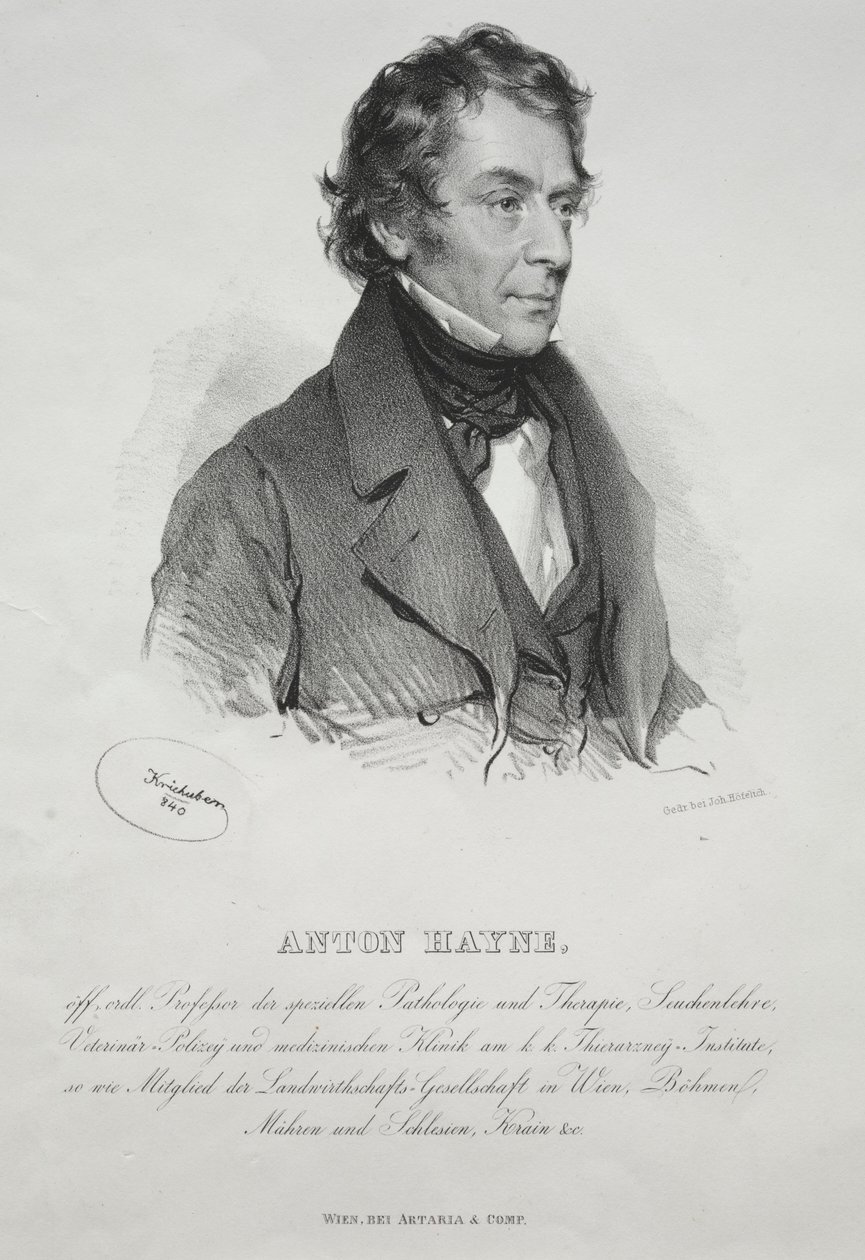 Portrait du Dr. Anton Hayne, 1840 - Joseph Kriehuber