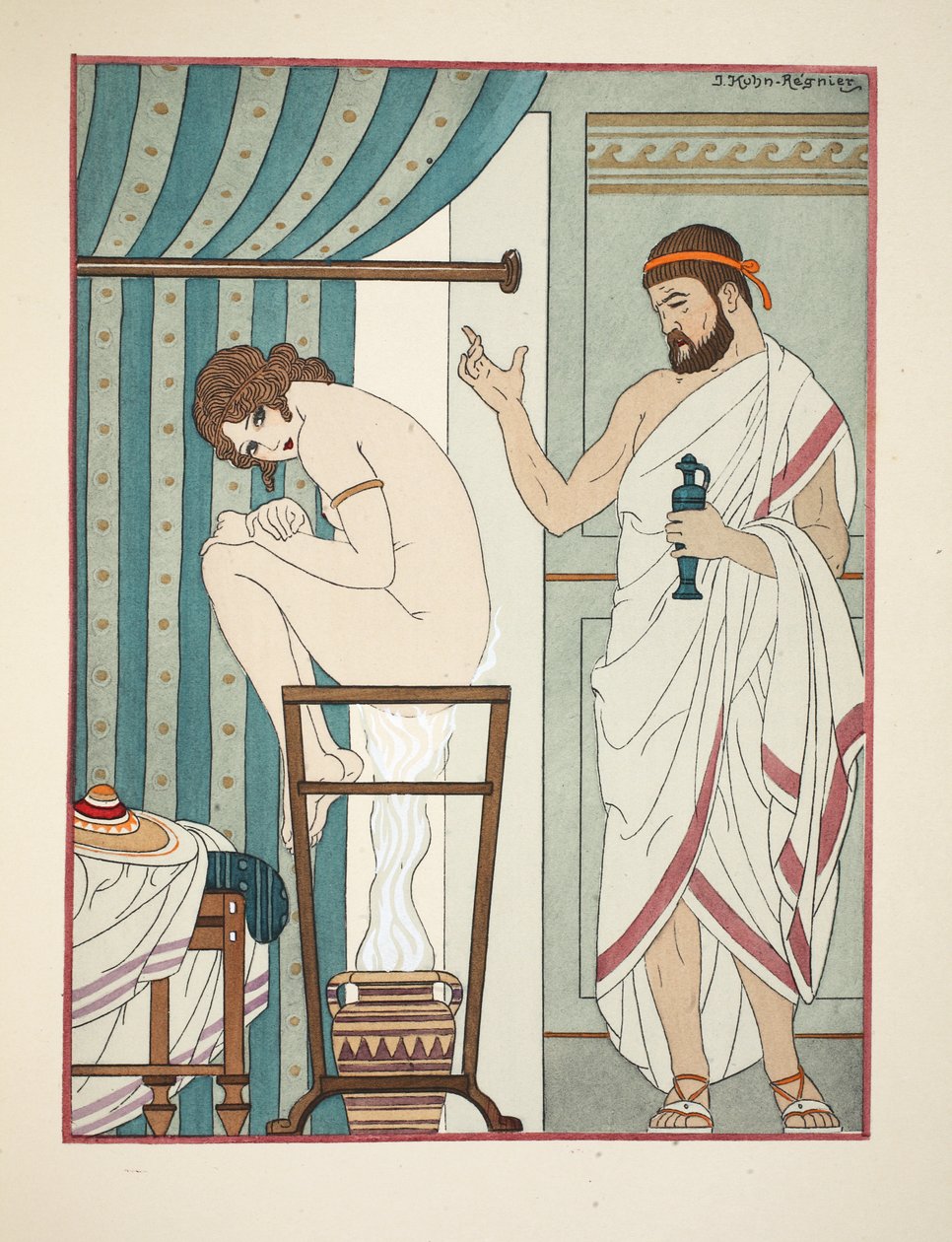 Thérapie de fumigation, illustration de 