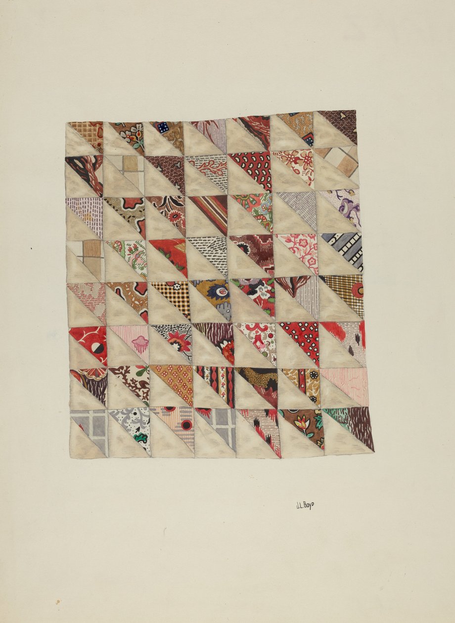 Morceau de patchwork en calicot - Joseph L. Boyd