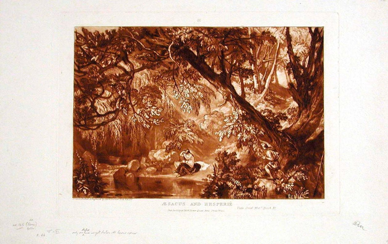 Aesacus und Hesperie - Joseph Mallord William Turner