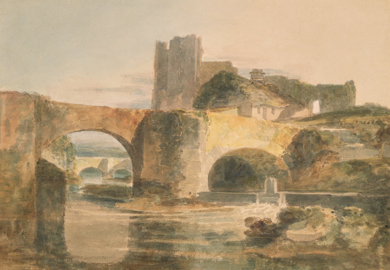 Pont et château de Brecon, c.1795 - Joseph Mallord William Turner