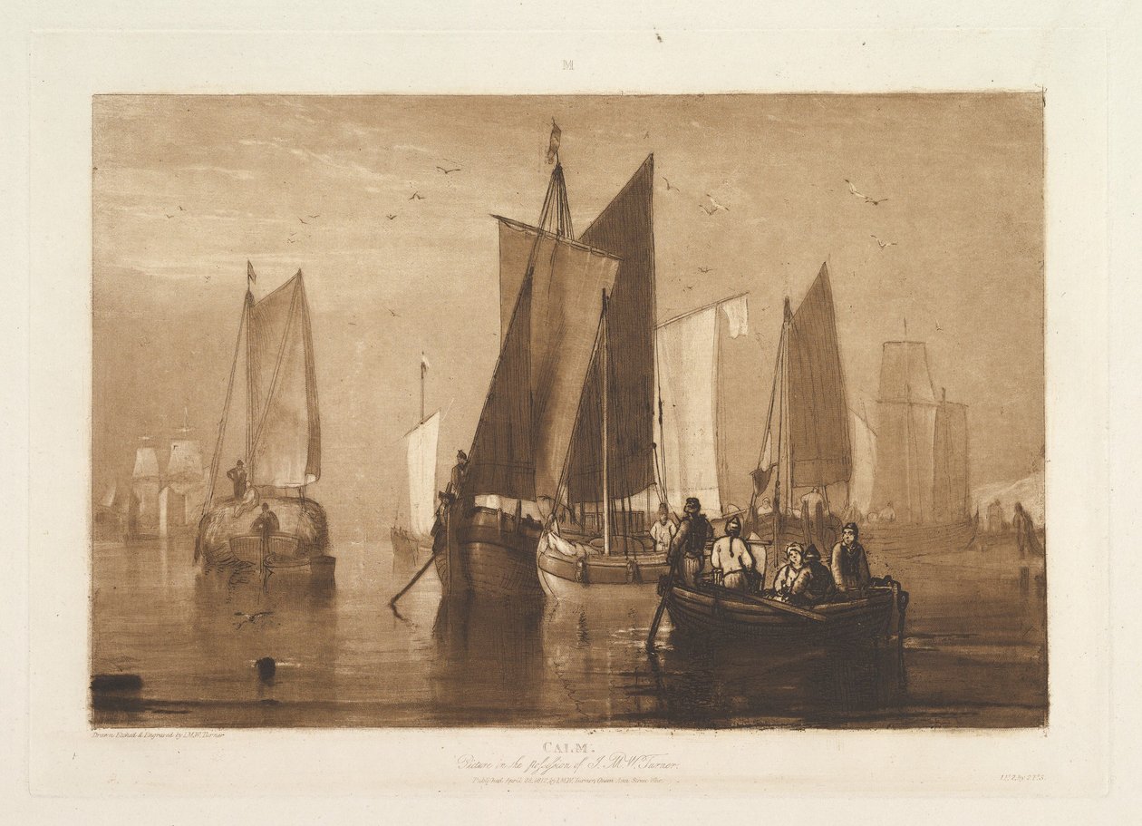 Calme, partie IX, planche 44 de « Liber Studiorum » - Joseph Mallord William Turner