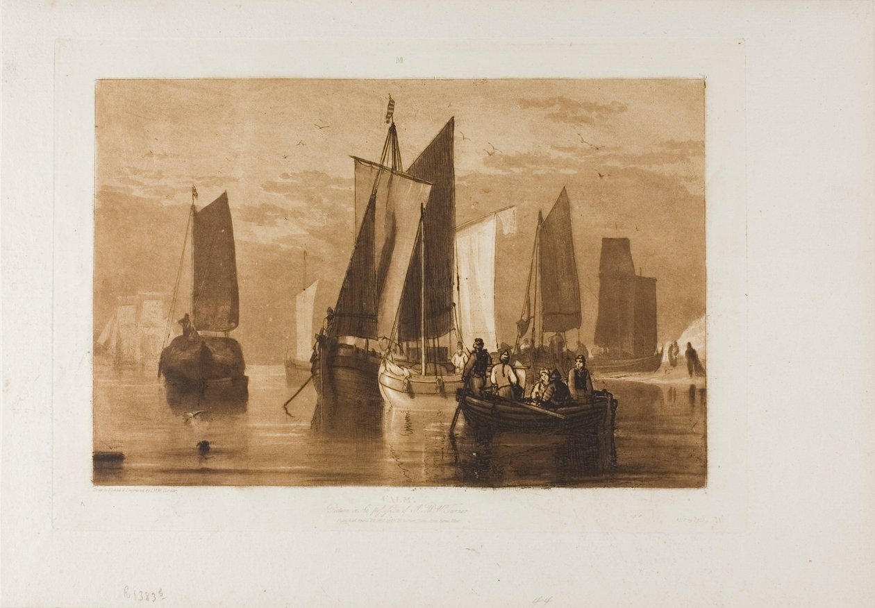 Calme, planche 44 de Liber Studiorum - Joseph Mallord William Turner