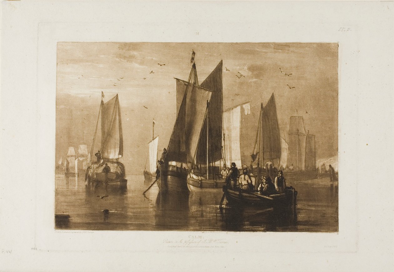 Calme, plaque 44 de Liber Studiorum - Joseph Mallord William Turner