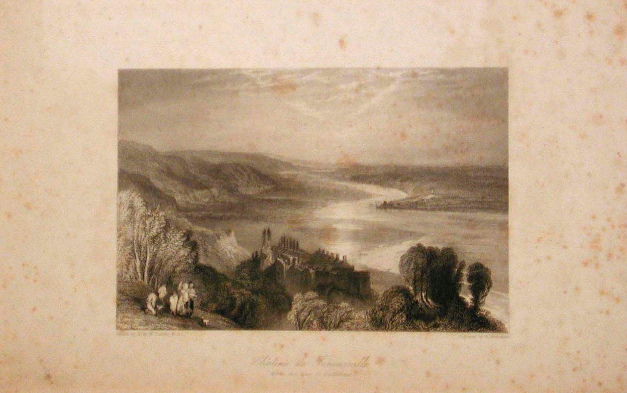 Château de Tancarville avec la ville de Quilleboeuf - Joseph Mallord William Turner