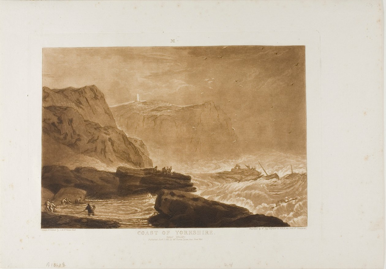 Côte du Yorkshire, planche 24 de Liber Studiorum - Joseph Mallord William Turner