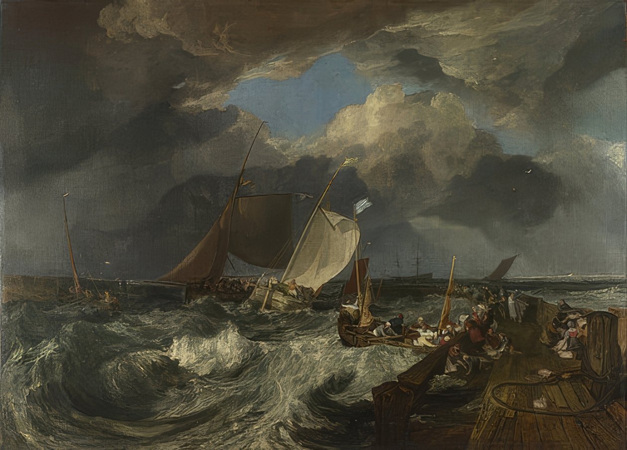 La jetée de Calais. 1803 - Joseph Mallord William Turner