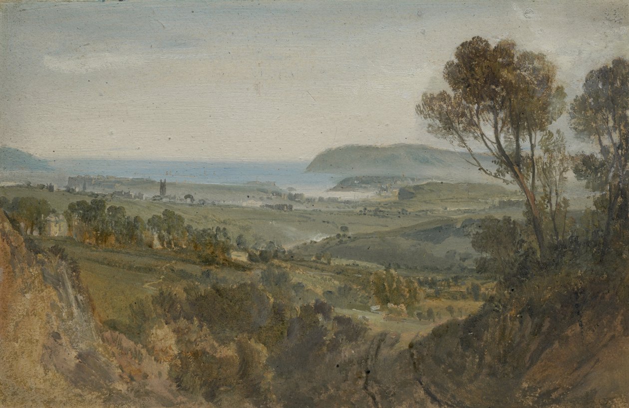 Vue lointaine de Plymouth - Joseph Mallord William Turner