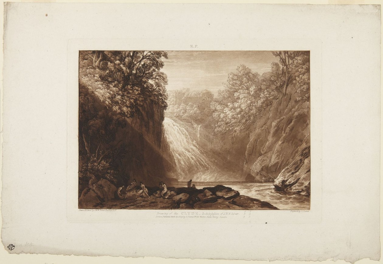 Dessin de la Clyde - Joseph Mallord William Turner