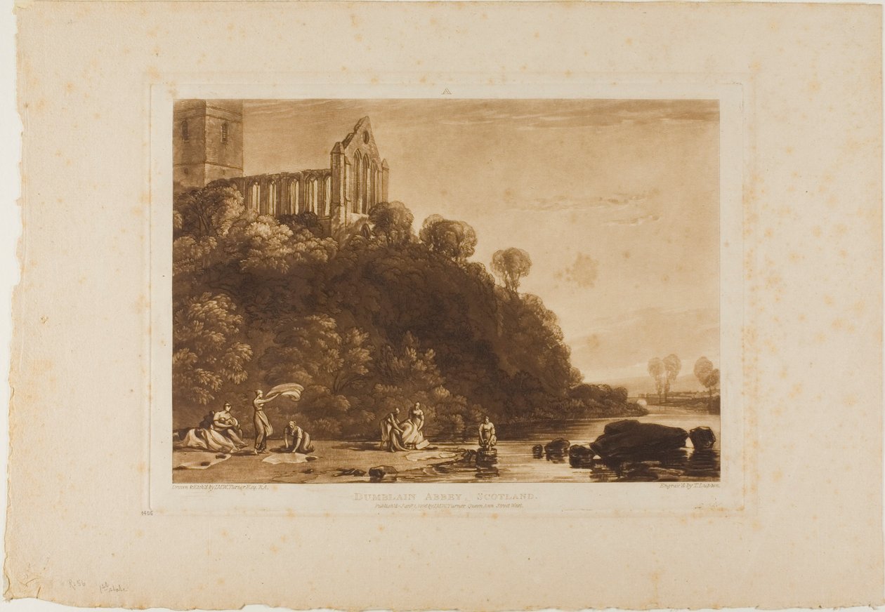 Abbaye de Dumblain, planche 56 de Liber Studiorum - Joseph Mallord William Turner