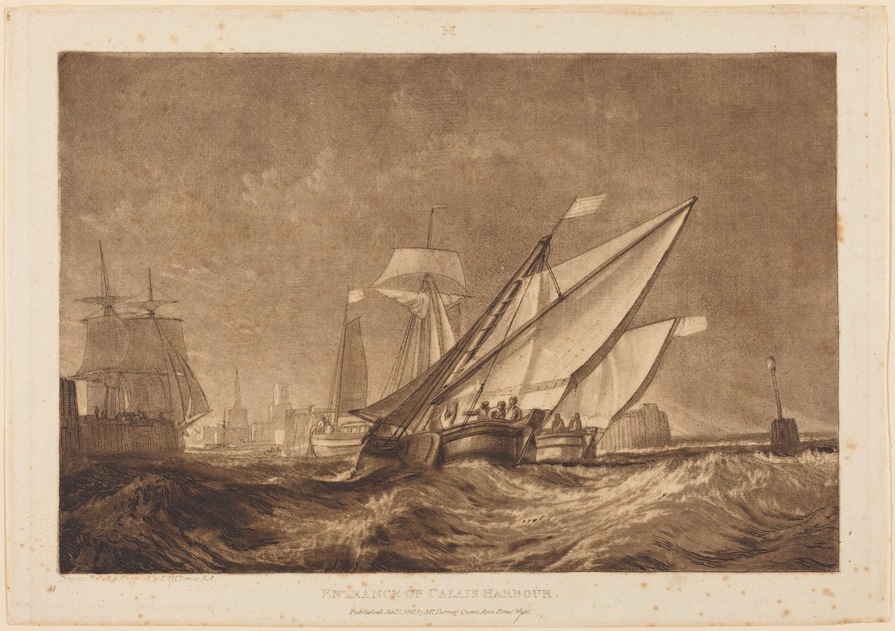 Entrée du port de Calais - Joseph Mallord William Turner