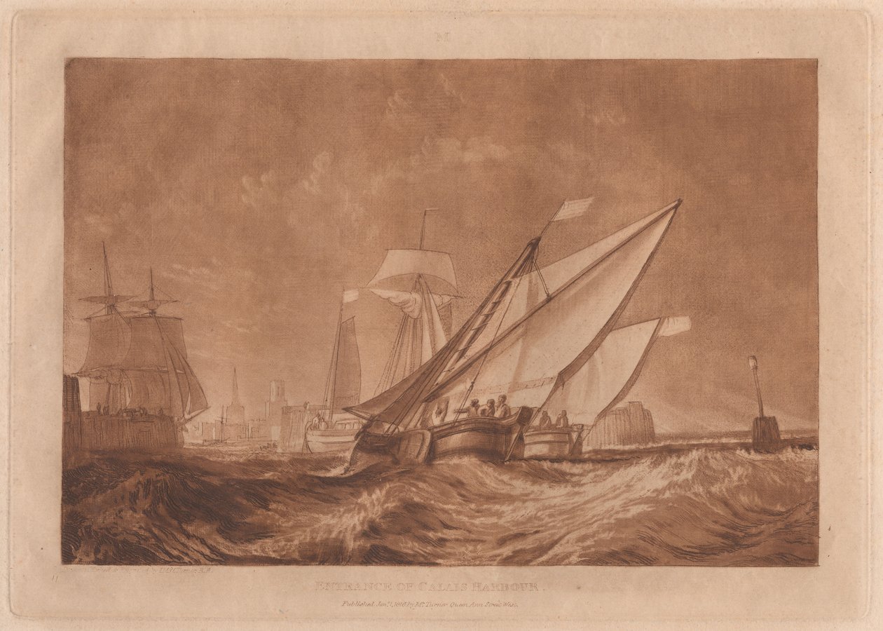 Entrée du port de Calais - Joseph Mallord William Turner