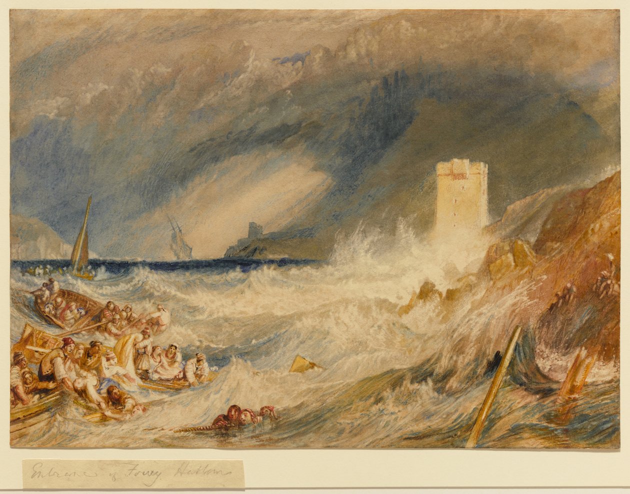Entrée du port de Fowey, Cornouailles - Joseph Mallord William Turner
