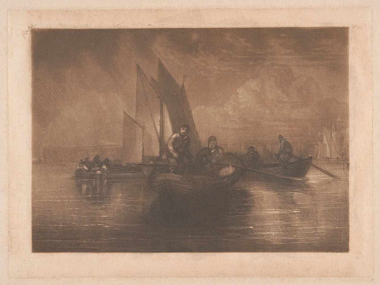 Pêche à la limande, Battersea - Joseph Mallord William Turner