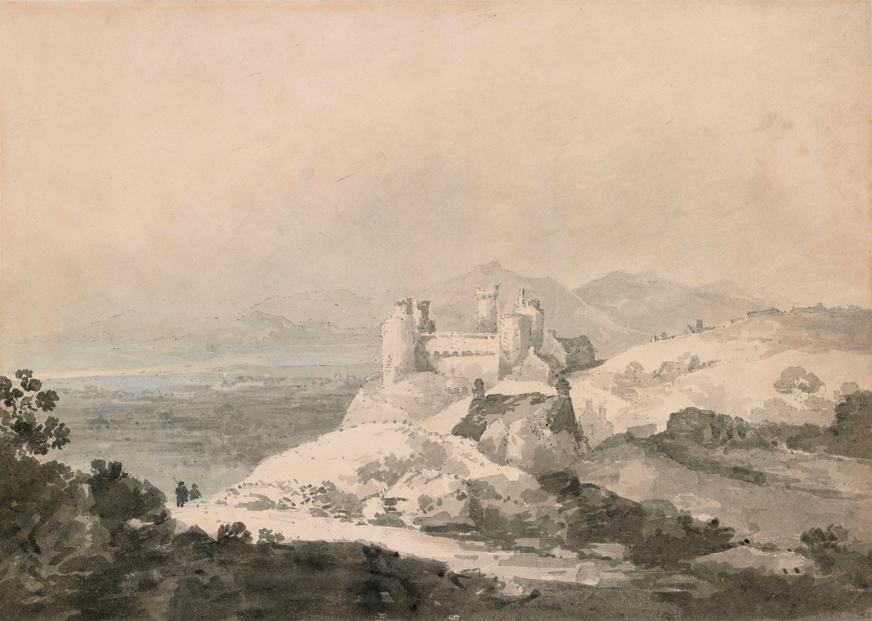 Château de Harlech, pays de Galles, vu du sud - Joseph Mallord William Turner