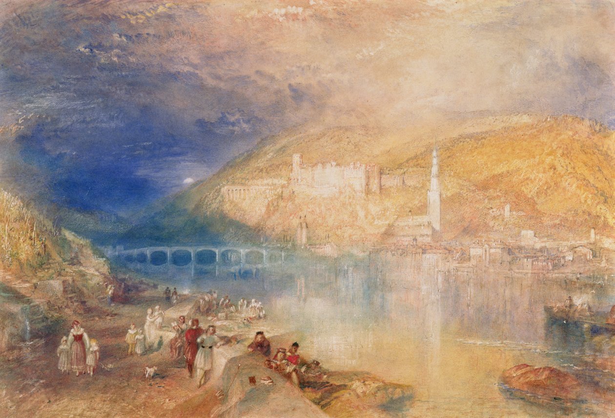 Heidelberg : Coucher de soleil - Joseph Mallord William Turner