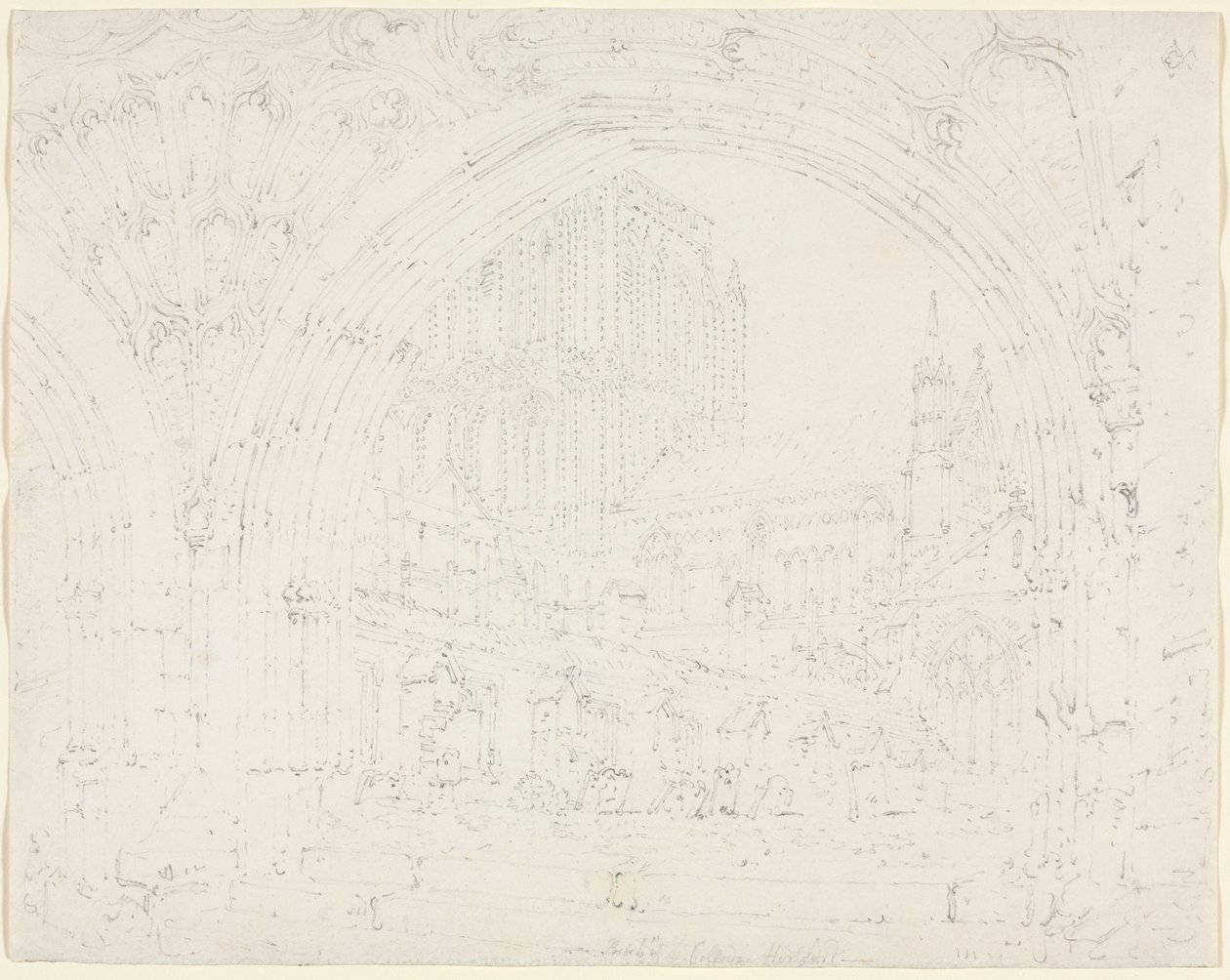 Cathédrale de Hereford, vers 1793 - Joseph Mallord William Turner