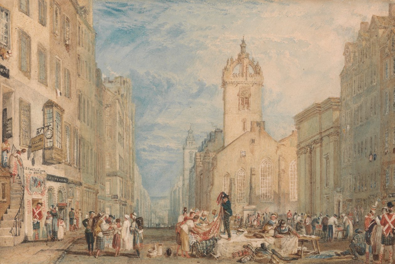 High Street, Édimbourg - Joseph Mallord William Turner