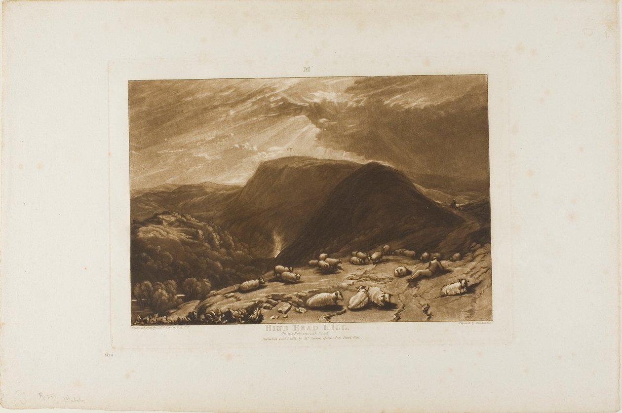 Hind Head Hill, planche 25 de Liber Studiorum - Joseph Mallord William Turner