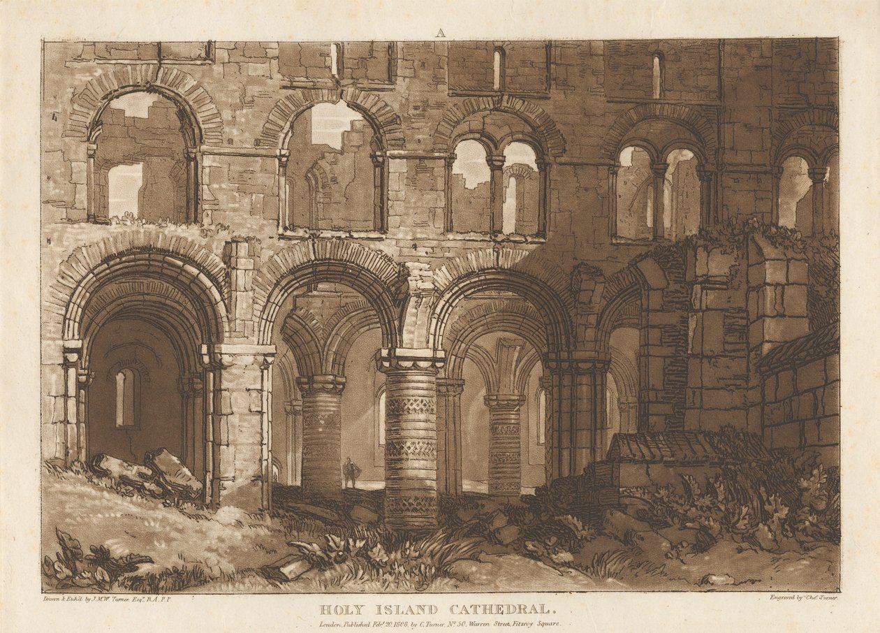 Cathédrale de Holy Island - Joseph Mallord William Turner
