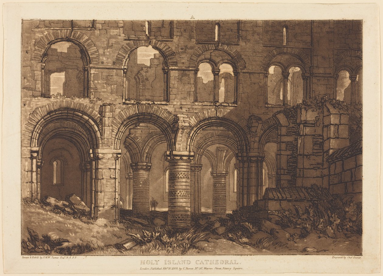 Cathédrale de Holy Island - Joseph Mallord William Turner