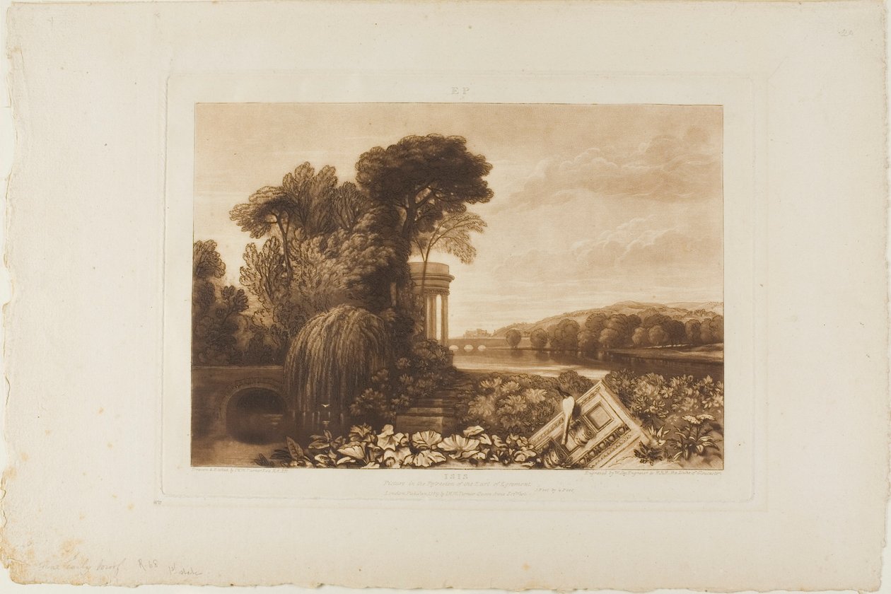 Isis, planche 68 de Liber Studiorum - Joseph Mallord William Turner