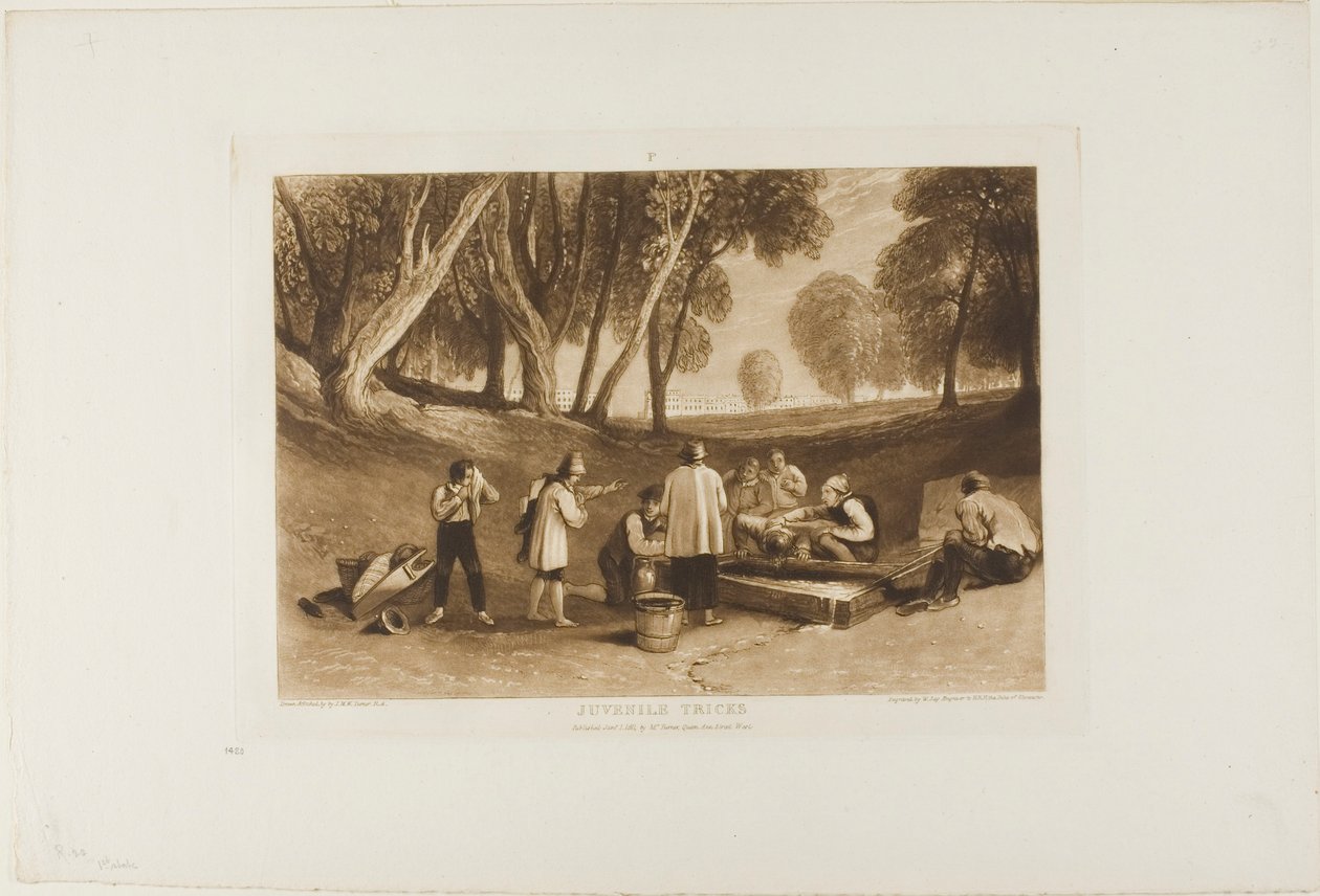 Tours de jeunesse, planche 22 de Liber Studiorum - Joseph Mallord William Turner