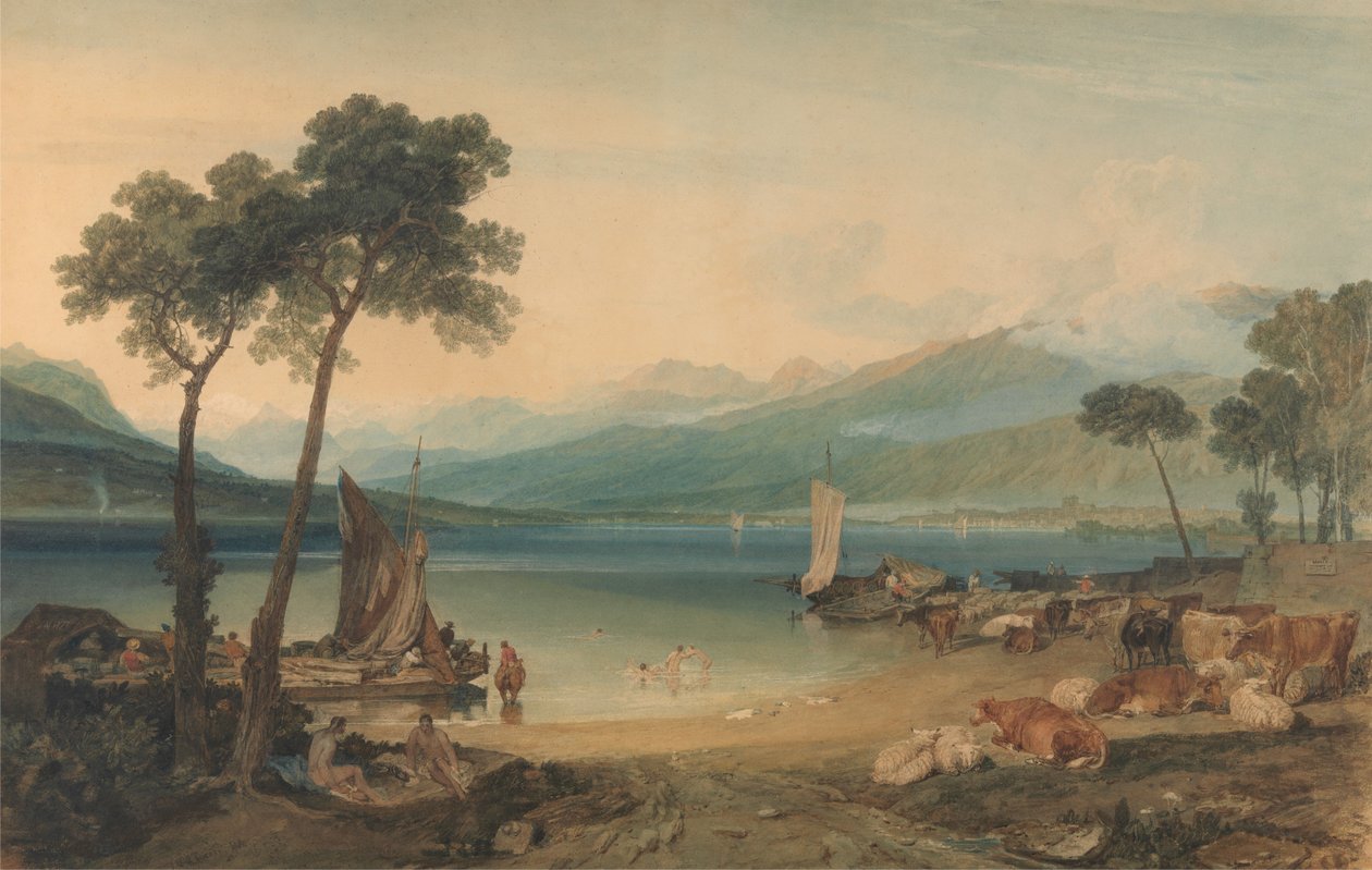 Lac Léman et mont Blanc - Joseph Mallord William Turner