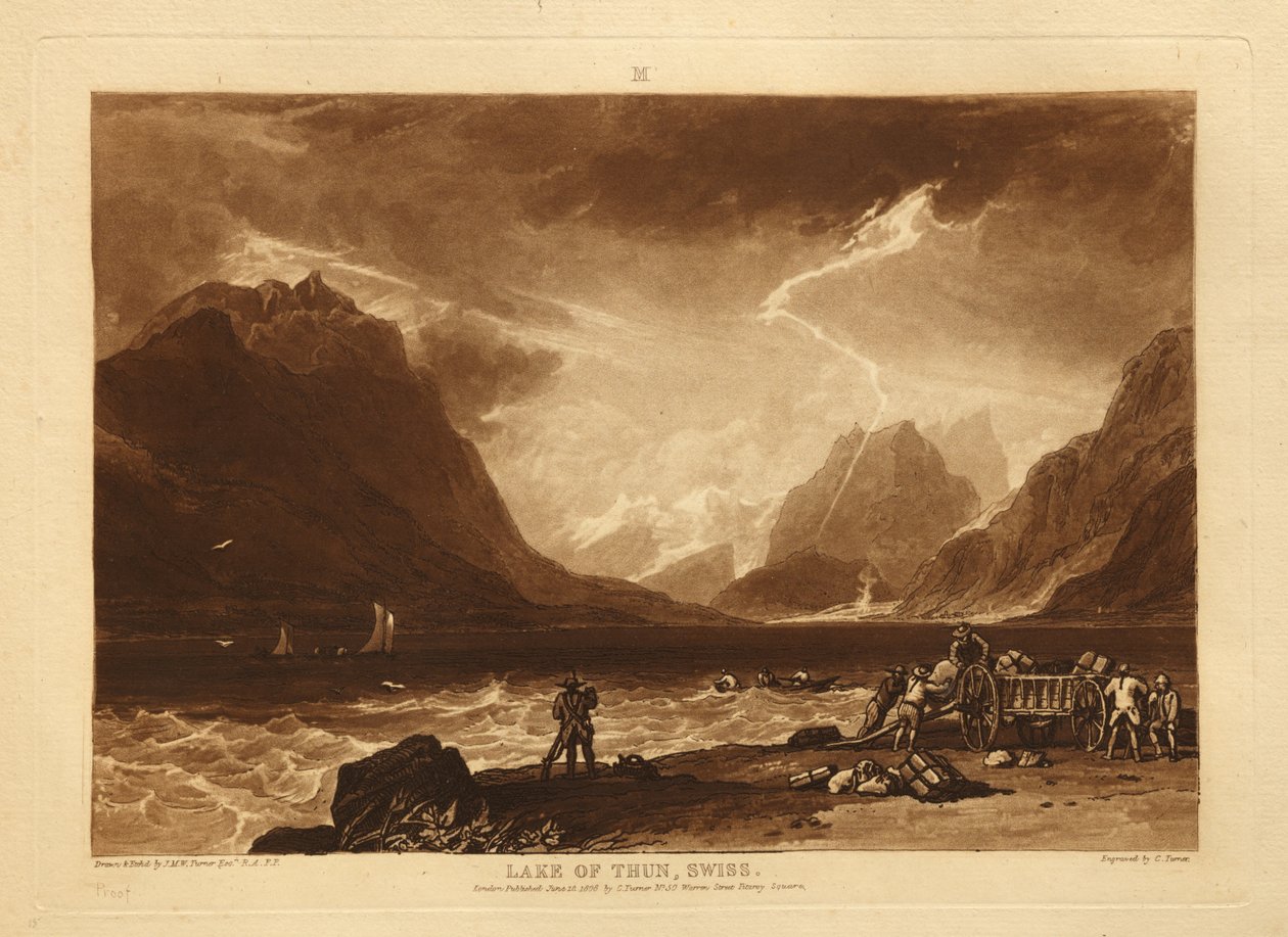 Lac de Thoune - Joseph Mallord William Turner