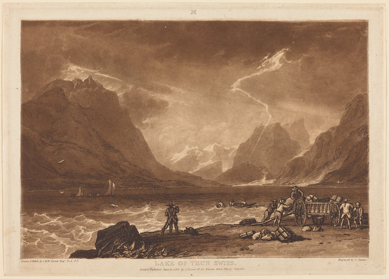 Lac de Thoune - Joseph Mallord William Turner