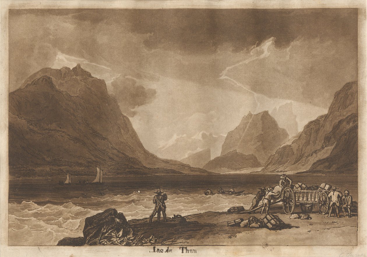 Lac de Thoune, Suisse - Joseph Mallord William Turner