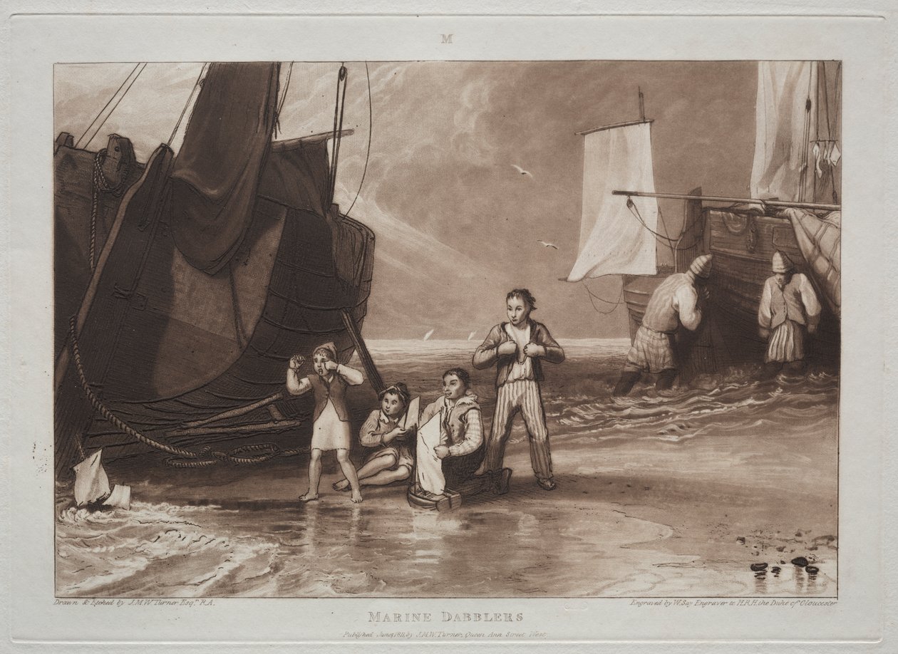 Liber Studiorum : Bricoleurs marins - Joseph Mallord William Turner