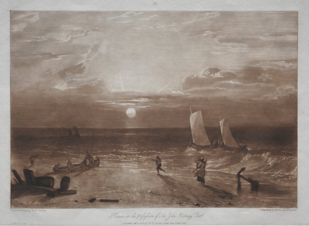 Liber Studiorum : Mildmay Sea-piece - Joseph Mallord William Turner