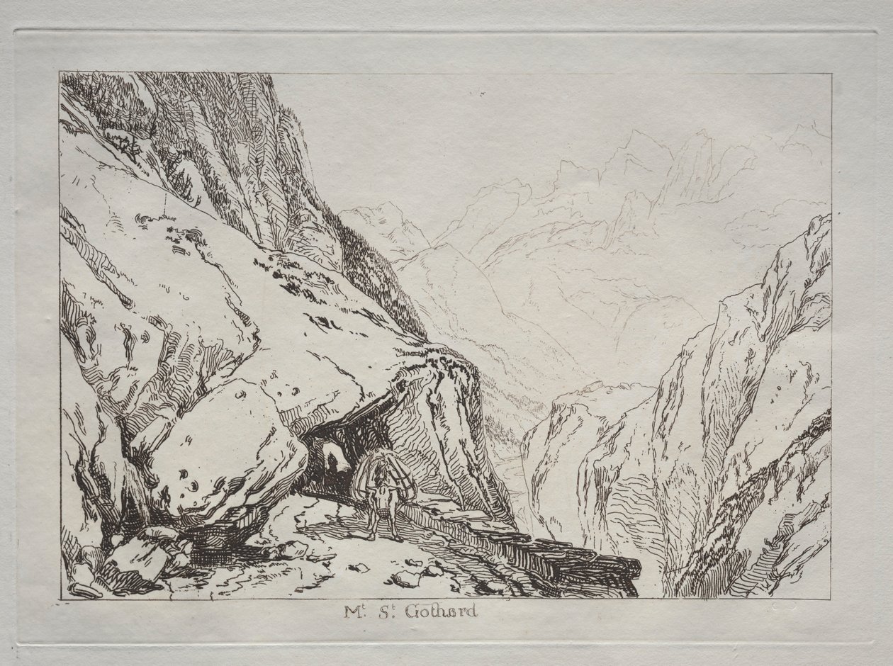 Liber Studiorum : Mt. St. Gothard - Joseph Mallord William Turner